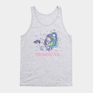 Uni Mermaid Magical Unicorn Tank Top